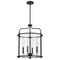 Nuvo Yorktown 4-Light Pendant - Matte Black Finish - Clear Glass 60/7946 - alternate 4